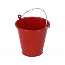 Robitronic kovový kbelík červený