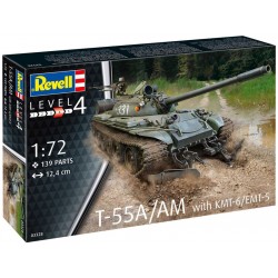 Revell T-55A/AM s KMT-6/EMT-5 (1:72)