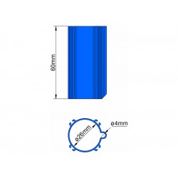 Klima Základna 26mm 4-stabilizátory modrá