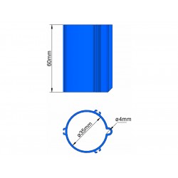 Klima Základna 35mm pro 3-stabilizátory modrá