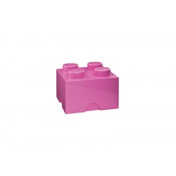 LEGO úložný box 250x250x180mm - růžový
