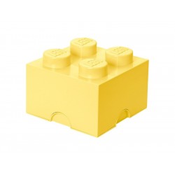 LEGO úložný box 250x250x180mm - světle žlutý
