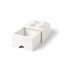 LEGO úložný box s šuplíkem 250x250x180mm - bílý