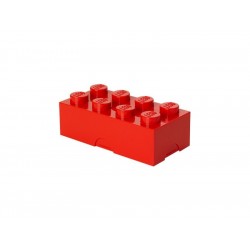 LEGO box na svačinu 100x200x75mm - červený