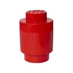 LEGO úložný box kulatý 123x183mm - červený