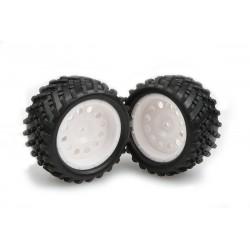 Nalepené gumy na bílých discích (2ks)