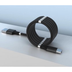Magnetický samonavíjecí USB nabíjecí kabel (Micro USB)...