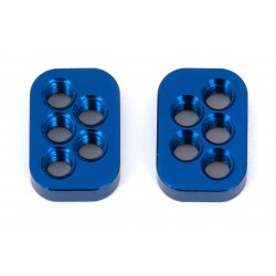 B6 hliníkové zadní vložky nábojů, modré, 2 ks.