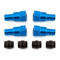 B6 hliníkové vložky tlumičů, dlouhé, modré, 4 ks.
