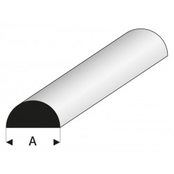 Raboesch profil ASA půlkulatý 2x1000mm