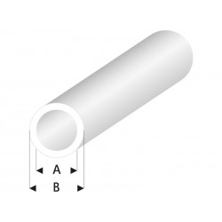 Raboesch profil ASA trubka transparentní bílá 2x3x330mm (5)