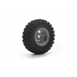 GRE24 Sada šedých ráfků a pneu MT crawler (4ks)