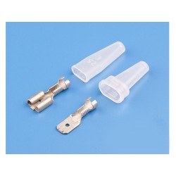 ROMARIN Konektor Faston 6.3mm s izolací (6 párů)