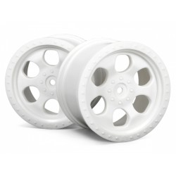 Paprskové disky bílé (83 x 56 mm) - 2 ks