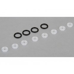 TLR 8ight: Prachovky X-Ring (8), Lower Cap (4)