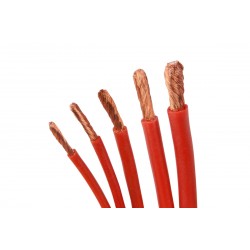 Kabel silikon 2.5mm2 1m (červený)