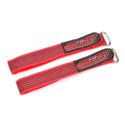 CORALLY stahovací pásky 350x20mm, červené, 2 ks.
