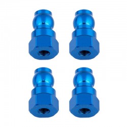 Vrchní hliníkové vložky tlumičů, 12mm, modré, 4 ks.