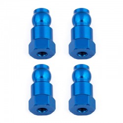 Vrchní hliníkové vložky tlumičů, 14mm, modré, 4 ks.
