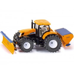 SIKU Super - traktor s přední radlicí a sypačem soli 1:50