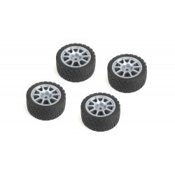 CARTEN nalepené M-Rally gumy na šedých 10 papr. diskách...