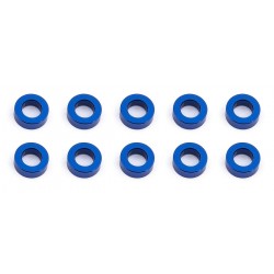 Vymezovací hliníkové podložky, 5.5x3,0x2.0mm, modré, 10 ks.