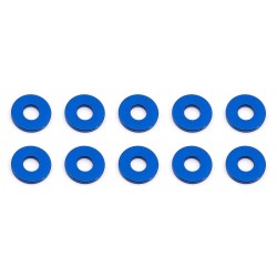 Vymezovací hliníkové podložky, 7.8x3,0x1.0mm, modré, 10 ks.