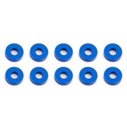Vymezovací hliníkové podložky, 7.8x3,0x2.0mm, modré, 10 ks.