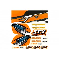 STX - nálepky oranžové