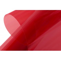 KAVAN nažehlovací fólie 10m - transparentní červená