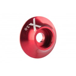 Kovová podložka s O-kroužkem, 3mm, Červená (10ks)