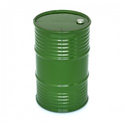 Plastový olejový barel, zelený, 1 ks.