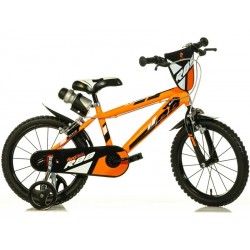 DINO Bikes - Dětské kolo 14" oranžové