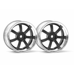 Super Star Wheel Gunmetal Front (120X60Mm/2Pcs/)