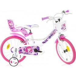 DINO Bikes - Dětské kolo 16" Fairy bílé