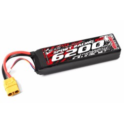 Sport Racing 60C - 6200mAh - 11,1V 3S - LiPo Semi-Soft...