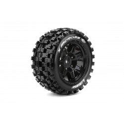 X-MCROSS SPORT 1/5 24mm hex Black Rims, 2 ks