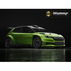 Karoserie čirá ŠKODA Fabia RS Rally2 1/10 rally 190mm