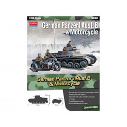 Academy German Panzer I Ausf.B & Motorcycle (1:35)