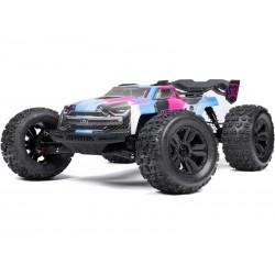 Arrma Kraton 6S V6 BLX 1:8 4WD RTR modrá/růžová