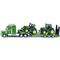 SIKU Farmer - Tahač s podvalníkem a traktory John Deere 1:87