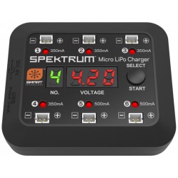 Spektrum nabíječ Micro 6-port DC/USB