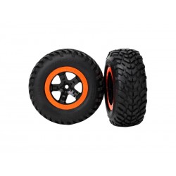 Traxxas kolo 2.2/3.0", disk SCT černo-oranžový, pneu SCT...