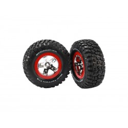 Traxxas kolo 2.2/3.0", disk SCT stříbrný-červený, pneu...