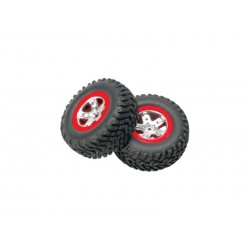 Traxxas kolo 2.2/3.0", disk SCT saténový-červený, pneu...