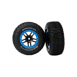 Traxxas kolo 2.2/3.0", disk SCT Split-Spoke černý-modrý,...