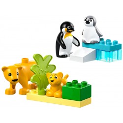 LEGO DUPLO - Rodinky divokých zvířat: Tučňáci a lvi