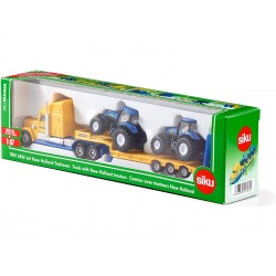 SIKU Super - Tahač s vlekem a 2 traktory New Holland 1:87