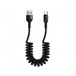 Nylonový pružinový Type-C kabel