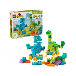 LEGO DUPLO - 3 v 1: Dinosauři na kolečkách